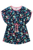 Saída de Praia Infantil em Malha UV DRY com Proteção UV 50 + Estampa Floral Tucano - Infanti