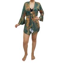 Saída de praia/ Kimono com pontas e proteção UV Saída de praia/ Kimono com pontas e proteção UV