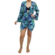 Saída De Praia/ Kimono Com Pontas e Proteção UV