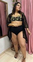 Saída de praia kimono de pontas