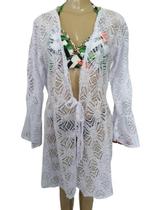 Saída de Praia Kimono Rendado c/ Transparência Praia Piscina