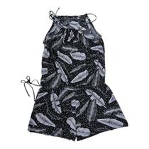 Saída de praia/ macaquinho curto com alças em liganete