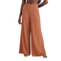 Saída de Praia Piscina Calça Pantalona She Fluída Textura