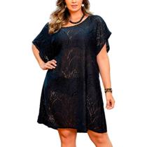 Saída de Praia Plus Size Renda