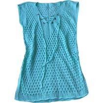 Saida De Praia Tricot Moda Praia Verão Barato Pronta Entrega