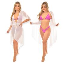 Saida de Praia Verão Moderna Chic até o Plus Size