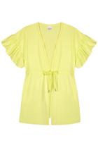 Saída de Praia Verde em Malha com Proteção UV 50+ Kukiê Saída de Praia Verde em Malha com Proteção UV 50+ Kukiê