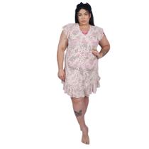 Saída de Praia Vestido Curto Renda Bege