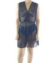 Saída De Praia / Vestido Em Tule Estampado