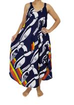 Saída de praia/Vestido estampado com alças