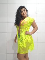 Saída (estampa folhas) Saída (estampa folhas)