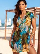 SaÍda Estampada de Praia Curta - Sol e Água