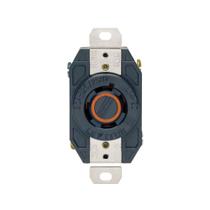 Saída Leviton L14-20 20A 125V com travamento aterrado preto