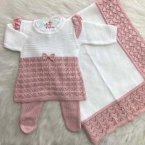 Saída Maternidade Bebê Menina 50% Algodão Mundo Tiny Saída Maternidade Bebê Menina 50% Algodão Mundo Tiny