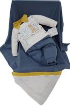 Saída Maternidade Bebê Menino Bordado Le Bhua Paraiso 13366 Saída Maternidade Bebê Menino Bordado Le Bhua Paraiso 13366