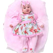 Saída Maternidade Conjunto Roupa Para Bebê Menina Charmosinha 05 Peças Saída Maternidade Conjunto Roupa Para Bebê Menina Charmosinha 05 Peças