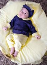 Saída Maternidade Enzo Amarelo - Magna Baby