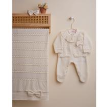 Saída Maternidade Fiorella OffWhite Menina - Mundo Tiny