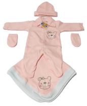 Saída Maternidade Gente Miúda Suedine Rosa Saída Maternidade Gente Miúda Suedine Rosa