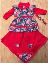 Saida Maternidade Infantil Feminino Floral