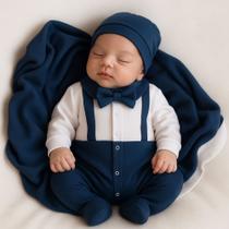 Saída Maternidade Kit 04 Peças Heitor Roupas de Bebê Menino