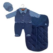 Saida Maternidade Lucca Menino Xadrez 022-13