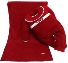 Saída Maternidade Luxo Bebê Menina Tricot Paraiso Ref 14576 Saída Maternidade Luxo Bebê Menina Tricot Paraiso Ref 14576