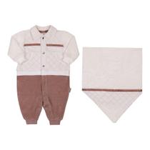 Saida Maternidade Masculino Macacao Pelo Manta Off White Paraiso
