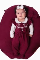 Saída Maternidade Menina Aurora 04 peças Roupas de Bebê