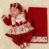 Saída Maternidade Menina Kit 05 Peças Catarina Roupas de Bebê