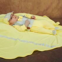 Saída maternidade menino amarelo