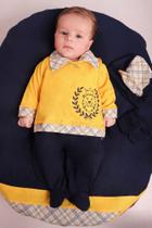 Saída Maternidade Menino Arthur 04 peças Roupas de Bebê