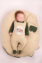 Saída Maternidade Menino Jardineira Floresta 05 peças Roupas de Bebê Saída Maternidade Menino Jardineira Floresta 05 peças Roupas de Bebê