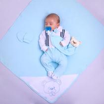 Saída Maternidade Menino Suspensórios Azul Bebecom Naninha Saída Maternidade Menino Suspensórios Azul Bebecom Naninha