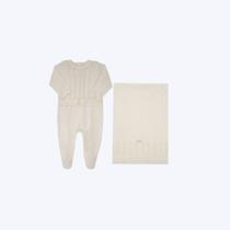 Saída Maternidade Off White Bebê Menina Paraiso 01918608