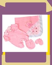 Saida maternidade para bebe menina rosa