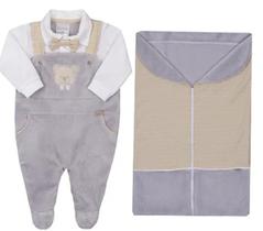 Saída Maternidade Pelo Bebê Menino Inverno Paraiso Rf 16126 Saída Maternidade Pelo Bebê Menino Inverno Paraiso Rf 16126