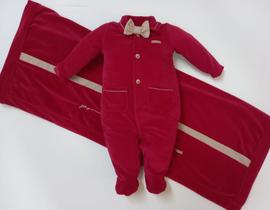 Saída Maternidade Plush Bebê Menino Inverno Paraiso 16129