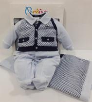 - Saída Maternidade Plush Bebê Menino Paraiso Inverno 11631