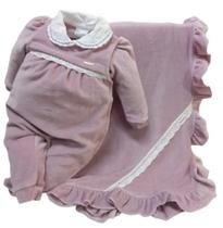 Saída Maternidade Plush Inverno Bebê Menina Paraiso Rf 16136 Saída Maternidade Plush Inverno Bebê Menina Paraiso Rf 16136