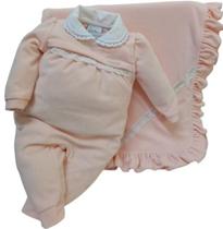 Saída Maternidade Plush Inverno Bebê Menina Paraiso Rf 16136 Saída Maternidade Plush Inverno Bebê Menina Paraiso Rf 16136