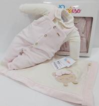 - Saída Maternidade Plush Luxo Paraiso Bebê Menina Ref. 11643