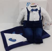 - Saída Maternidade Plush Luxo Paraiso Bebê Menino Cód. 11635