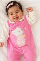 Saída Maternidade Plush Pink RN