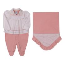 Saída Maternidade Rosa Pêssego 11669 Tam P - Paraíso (12335) Saída Maternidade Rosa Pêssego 11669 Tam P - Paraíso (12335)