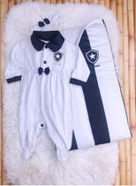 Saída Maternidade Time Botafogo Torcida Jovem Menina Recém Nascida Torcedora Oficial Bebê Luxo - Torcida Baby