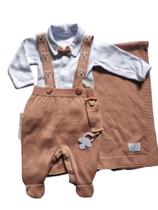 Saída maternidade tricô menino 5 peças - bebê