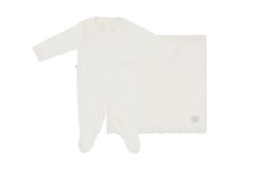Saída Maternidade Tricot Menina Natural RN Fofinho Saída Maternidade Tricot Menina Natural RN Fofinho