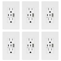 Saída USB TOPGREENER TU21542AC2-WSID 15A com 3 portas tipo C