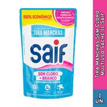 Saif Tira Manchas Sachê Sem Cloro Para Roupas Brancas 500ml (azul) Saif Tira Manchas Sachê Sem Cloro Para Roupas Brancas 500ml (azul)